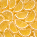 Background of yellow marmalade candy