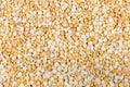 Background of the yellow split peas, top view Royalty Free Stock Photo