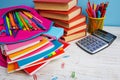 The background for your postcard is back to school Royalty Free Stock Photo