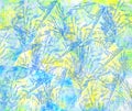 BackgroundBackground palm-tree stamp pointillism yellow green blue paintingpainting