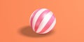 BackgroundBeach Ball3D vector illustration Royalty Free Stock Photo