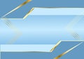 BackgroundLuxury Light blue with shiny gold elements is beautiful for presentations Royalty Free Stock Photo