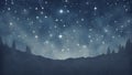 Realistic illustration of a night sky background with shining stars through the wallpaper camera angle is facing ai generated Royalty Free Stock Photo