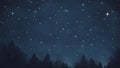 Realistic illustration of a night sky background with shining stars through the wallpaper camera angle is facing ai generated Royalty Free Stock Photo