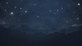 Realistic illustration of a night sky background with shining stars through the wallpaper camera angle is facing ai generated Royalty Free Stock Photo