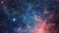 Realistic illustration of a night sky background with starry nebula and shining stars through the cosmic ai generated Royalty Free Stock Photo