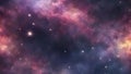 Realistic illustration of a night sky background with starry nebula and shining stars through the cosmic ai generated Royalty Free Stock Photo