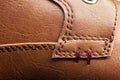 backgrounds of leather boots stitched with thread Royalty Free Stock Photo