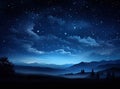 backgrounds night sky with stars and moon and clouds. Elements of this image furnished by NASA Created with Generative Royalty Free Stock Photo