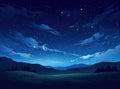 backgrounds night sky with stars and moon and clouds. Elements of this image furnished by NASA Created with Generative Royalty Free Stock Photo