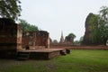 Old buildings and temple at Ayutthata historical park
