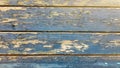 Backgrounds and texture concept - old wooden fence painted in blue background Royalty Free Stock Photo