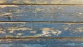 Backgrounds and texture concept - old wooden fence painted in blue background Royalty Free Stock Photo