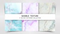 Backgrounds and Textures of Marble Premium Set Patterns Collection, Abstract Background Template. Royalty Free Stock Photo