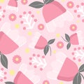 Backgrounds, Textures, Backgrounds, Patterns, Pink Flowers and Pollen