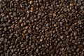 Backgrpond and texture, food and drink full frame of coffee bean as background Royalty Free Stock Photo