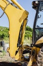 The Backhoe Boom Connections To The Cab