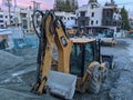 Backhoe loader construction equipment