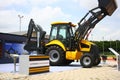 Backhoe Loader from Mahindra Construction Equipments Royalty Free Stock Photo