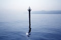 Backlight beacon in Mediterranean blue Royalty Free Stock Photo