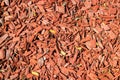 Red bark mulch texture background Royalty Free Stock Photo