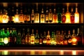 backlighted bottles club bar background Royalty Free Stock Photo