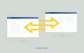 Backlink is a link created when one website links to another. Link Building concept - SEO strategy with Digital Search