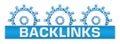 Backlinks Blue Dotted Gears On Top