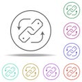 backlinks line icon. Elements of SEO & WEB OPTIMIZATION in multi color style icons. Simple icon for websites, web design, mobile Royalty Free Stock Photo