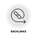 Backlinks Line Icon