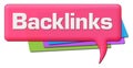 Backlinks Pink Colorful Comment Symbol