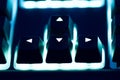 Backlit Arrow Keys Royalty Free Stock Photo