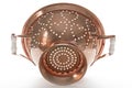 Backlit Copper Colander, Outside Royalty Free Stock Photo