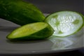 Backlit Cucumber slice