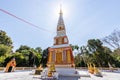 Backlit image, sunrise, pagoda, Thai temple, Buddhist religion, bright sky