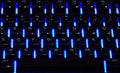 backlit keyboard, LED keyboard, RGB keyboard. Royalty Free Stock Photo