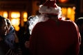 A backlit Santa Claus, also known as Father Christmas Royalty Free Stock Photo