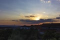 Backlit sunset, southern Andalusia, Spain Royalty Free Stock Photo