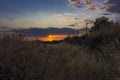 Backlit sunset, southern Andalusia, Spain Royalty Free Stock Photo