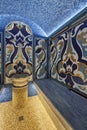 Backlit Turkish bath, beautiful mosaic patterns Royalty Free Stock Photo