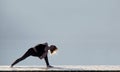 Yoga at Cultus lake British Columbia Royalty Free Stock Photo