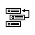 Backlog icon outline set collection or pack
