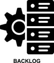 backlog, task list, project management, task management, system requirement, task manager solid glyph icon