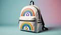 backpack with autism infinity rainbow symbol sign