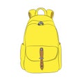 Backpack color, vector