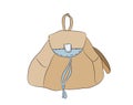 Backpack color, vector Royalty Free Stock Photo