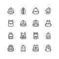 Backpack icon Royalty Free Stock Photo