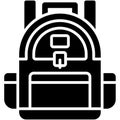 Backpack icon, High school related vector illustration