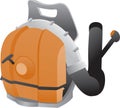 Backpack leaf blower Royalty Free Stock Photo