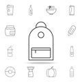 Backpack line icon. Detailed set of web icons and signs. Premium graphic design. One of the collection icons for websites, web des Royalty Free Stock Photo